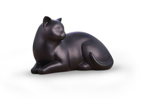 Urne chat douillet - Noir Image