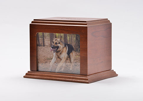 Elegant Photo Urn - Cherry Image